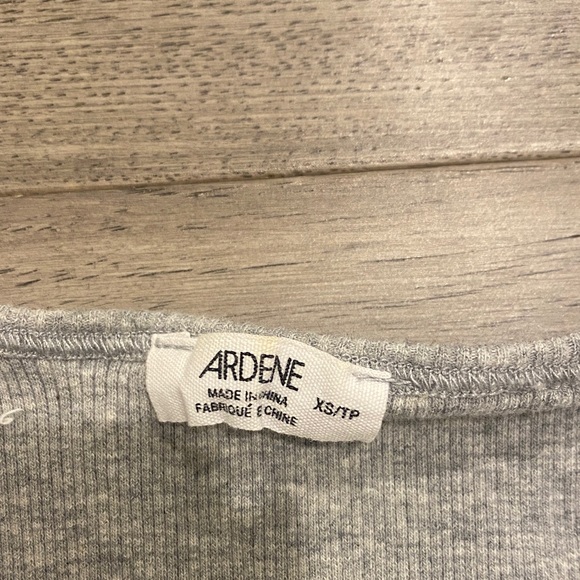 Ardene Light Gray Ribbed Crop Top - Picture 2 of 4